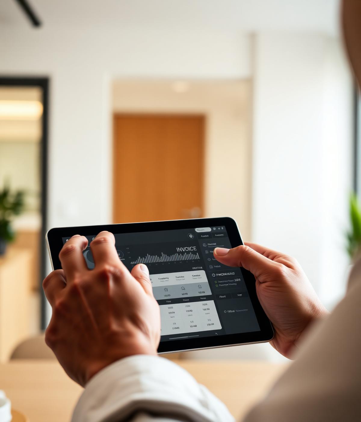 Digitálne spracovanie faktúr na tablete
